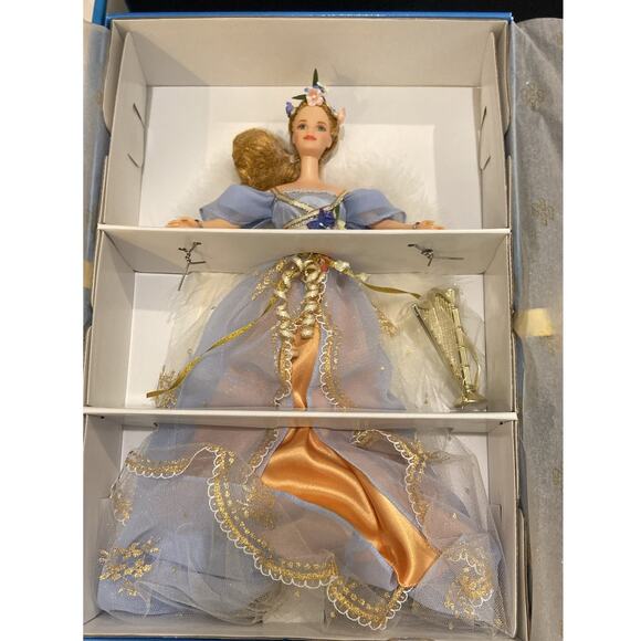 1997 Harpist Angel Barbie Doll - Picture 1 of 5